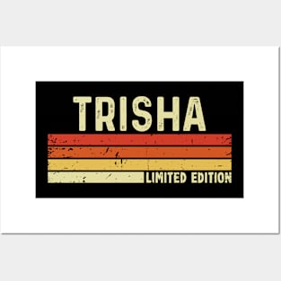 Trisha Name Vintage Retro Limited Edition Gift Posters and Art